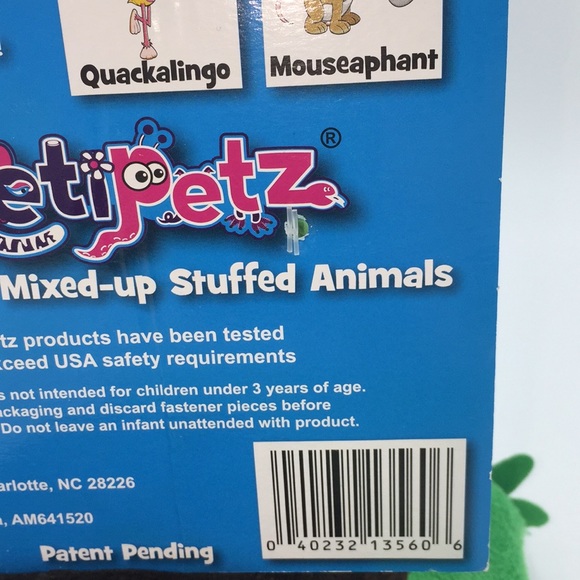 Genetipetz Snurtlegator Snake Turtle Alligator Plush Stuffed Animal - Picture 7 of 11